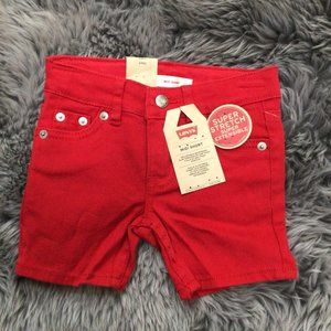 Levis Girls Midi Short: Various Sizes / Red